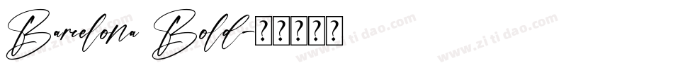 Barcelona Bold字体转换